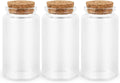 3PC100ML Empty Glass Jars with Cork Stoppers for DIY Art Crafts Projects Decoration Party Supplies and Wedding Party Favors for DIY Art Crafts Projects Decoration Party Supplies Wedding