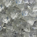 Fire Pit Glass - Fire Glass for Fire Pit - Firepit Glass Rock - Glass Stones - Fire Pit Glass Rocks - Gas & Propane Fire Pit & Fireplace Glass (20 Pound, Crystal)