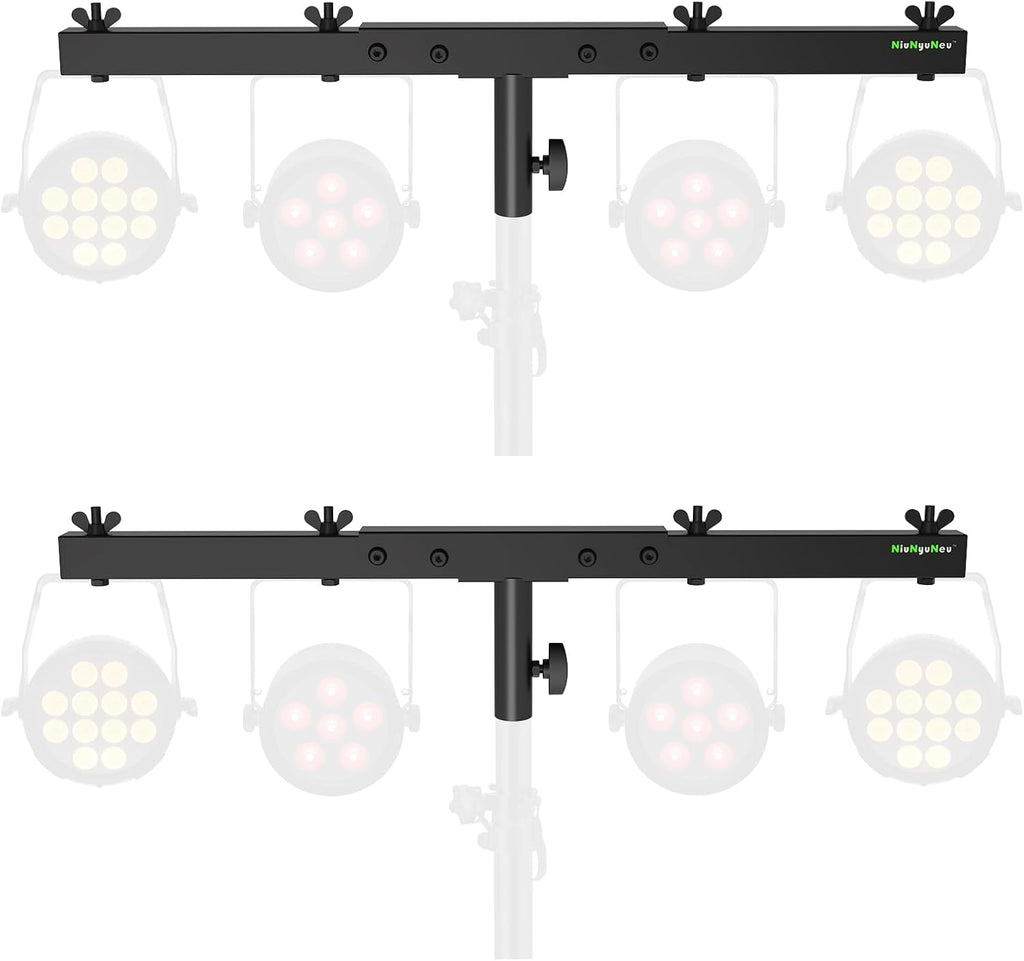 DJ Lighting Bar Extension Cross Bar Mount for Tripod Speaker Stand, Set of 2