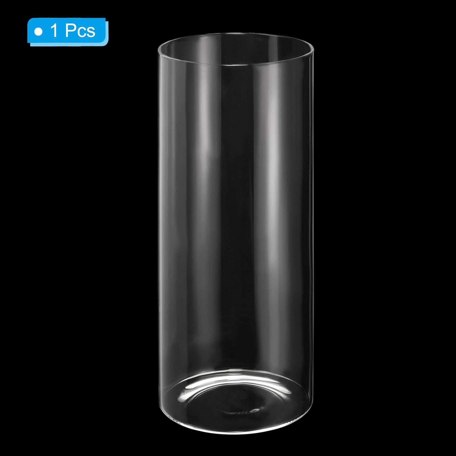 PATIKIL Clear Glass Cylinder Vase, 9.8" Tall and 3.9" Dia Tabletop Flowers Vase Floating Candle Holder Vase for Home Decor Wedding Centerpieces(59oz)