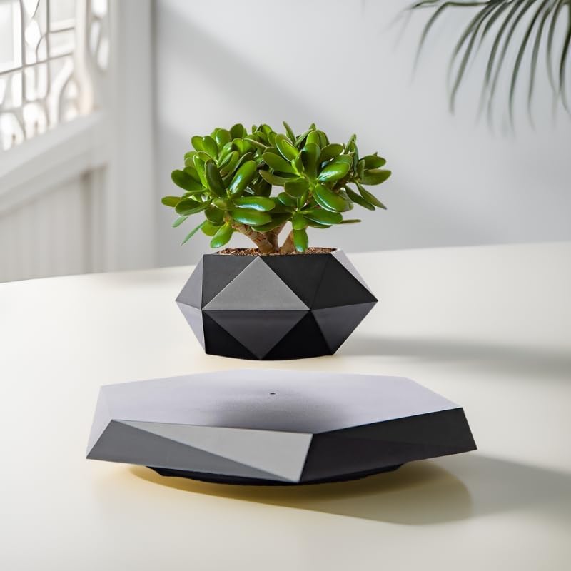 MOOCCI Levitating Plant Pot Floating Plant Potted Plant, Ideal Home Gift for Father's Day, Classmates for Halloween, Thanksgiving, Christmas
