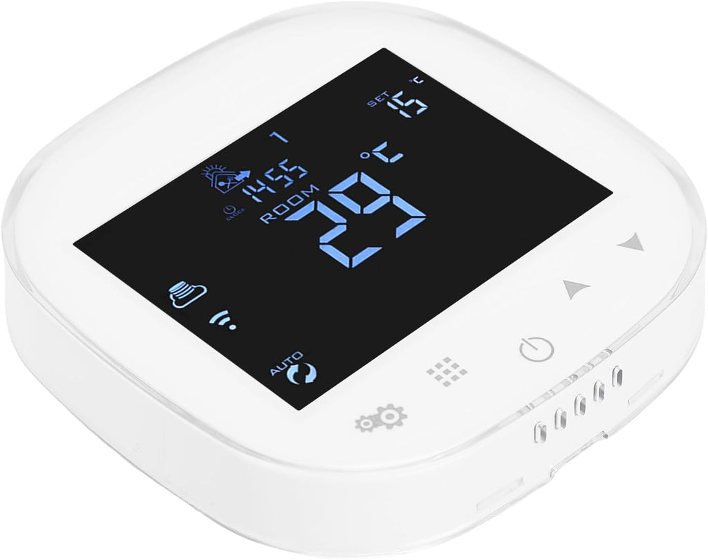 Heating Temperature Controller WiFi APP Control Wall Mount Thermostat for Boiler White