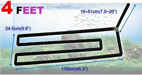 Undergravel Filteration Bottom Circular Bar 45.3\x 9.6 Under Gravel Filter Tube Aquarium