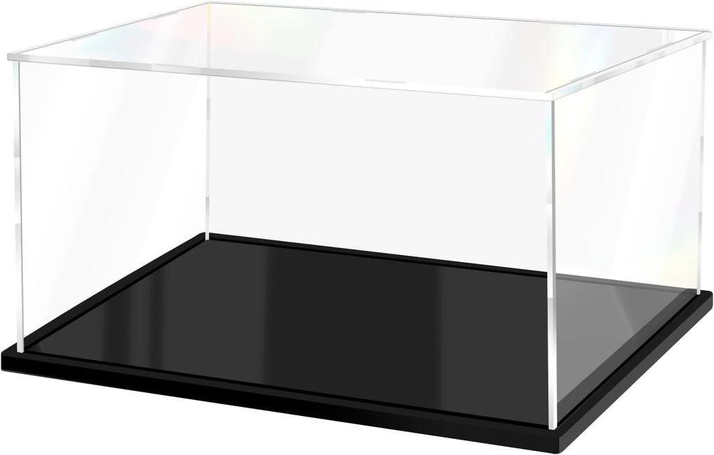 Acrylic Display Case for Collectibles Assemble Clear Display Case for Figures Alternative Glass Boxes for Lego Doll Toys Home Storage(16x8x8 inch; 40x20x20 cm)