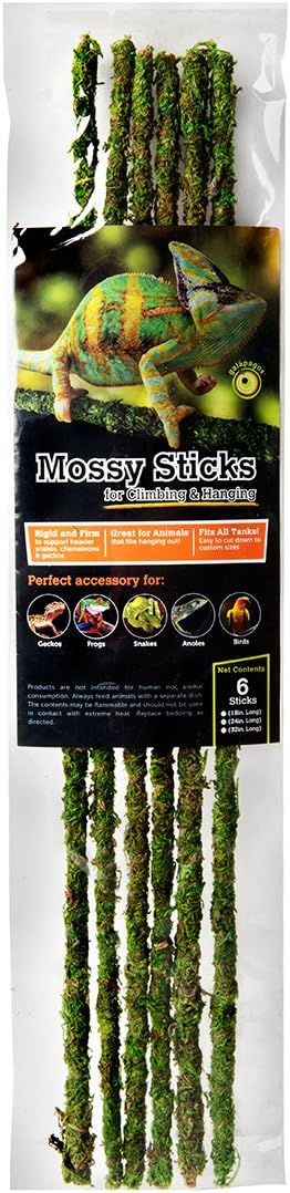 Galápagos (05320) Mossy Terrarium Sticks 18" (Pack of 6)