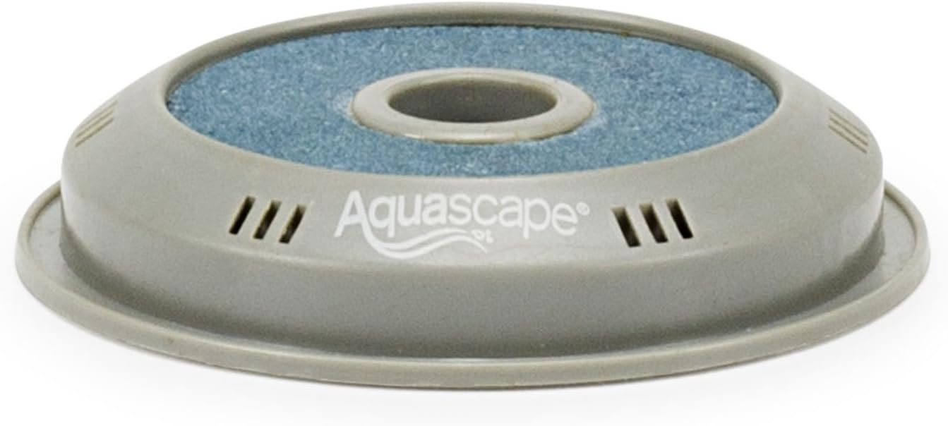 Aquascape 75001 Pond Air 4 (Quadruple Outlet Aeration Kit) & Pond Air Replacement Aeration Disc 4-inch 75005, Gray