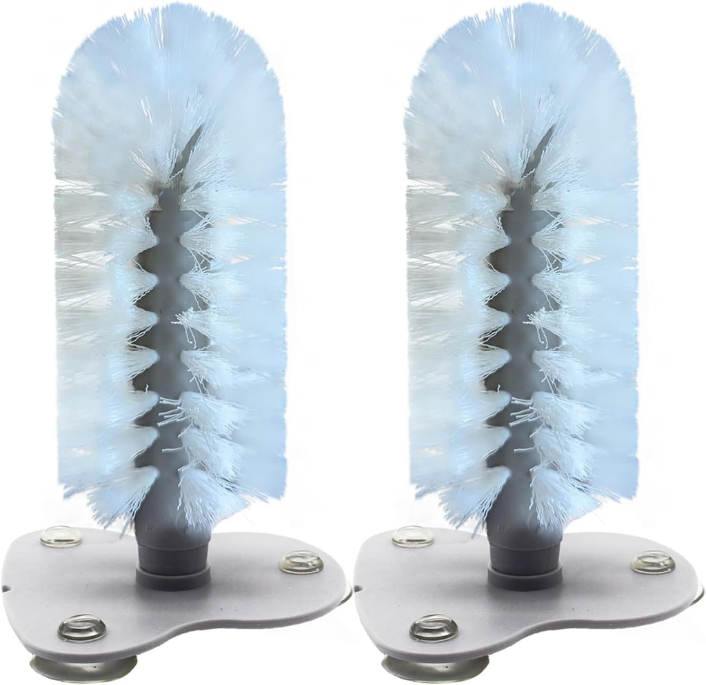 DoubleWood Turtle Brush with Suction Cup for Tank, 2 Pcs Turtle Toys for Aquatic Tank, Turtle Tank Accessories, Turtle Scratcher for Tank Aquatic Turtle Toys (2 PCS)