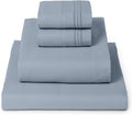 Mellanni Full Sheets Set - 4 PC Iconic Collection Bedding - Hotel Luxury, Extra Soft, Cooling Bed Sheets - Wrinkle, Fade, Stain Resistant (Full, Blue Hydrangea)