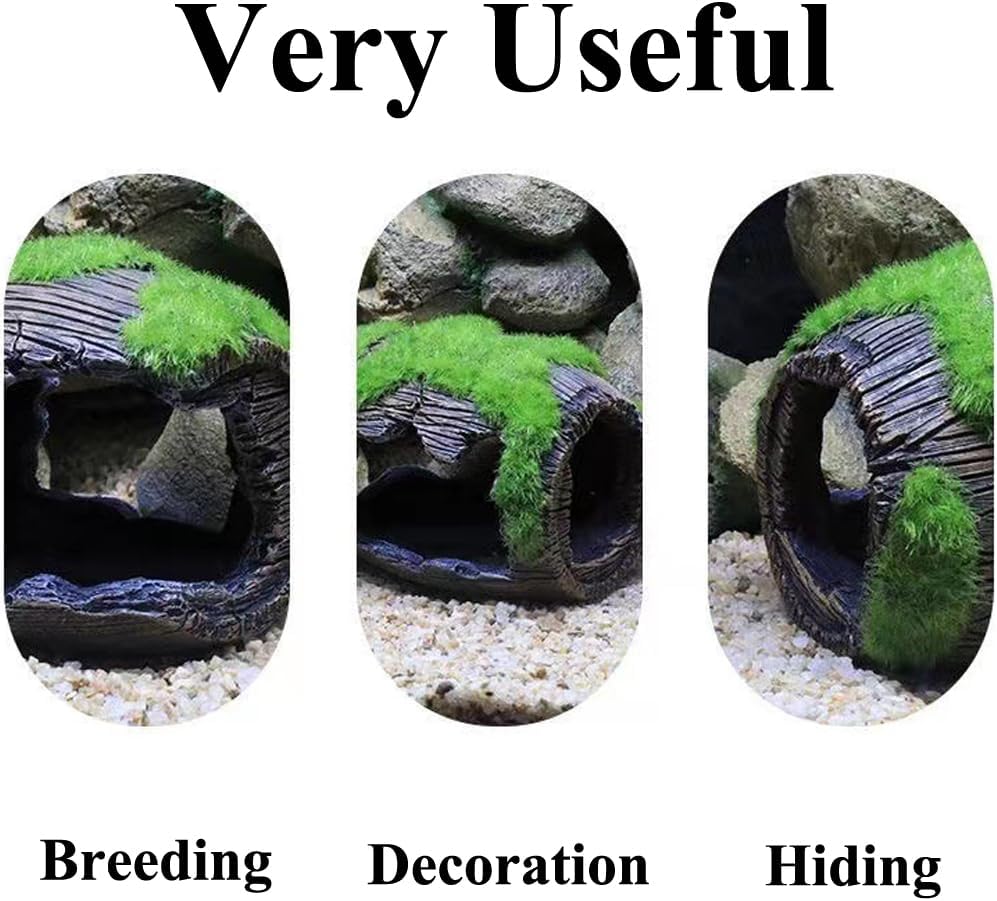 Fish Tank Accessories Decorations, Aquarium Hideout Cave for Betta, Fish Tank Ornament 3.5"