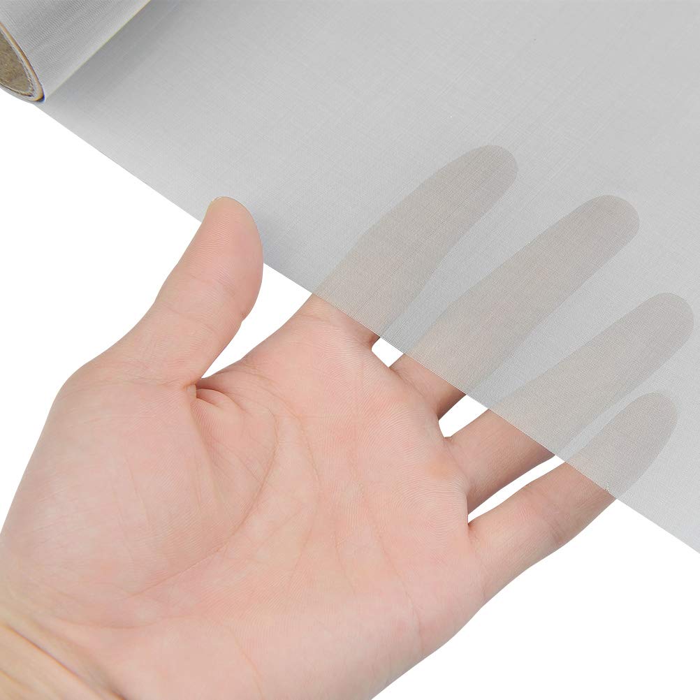TIMESETL 304 Stainless Steel Woven Wire 120 Mesh - 12"X40" Filter Screen Sheet Filtration Cloth