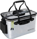 Transparent Lid Fishing Bucket, Portable Foldable Fishing Bucket, Bait Bucket, Fish Bucket, Live Bait Storage. (6 gallons)