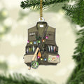 Personalized Fisherman Shirt 2D Flat Acrylic Ornament, Bass Fishing Christmas Ornament, Fishings Tools Keepsake, Fish Ornaments Fishing Man Decor Ornaments Fisherman Dad Gift 140