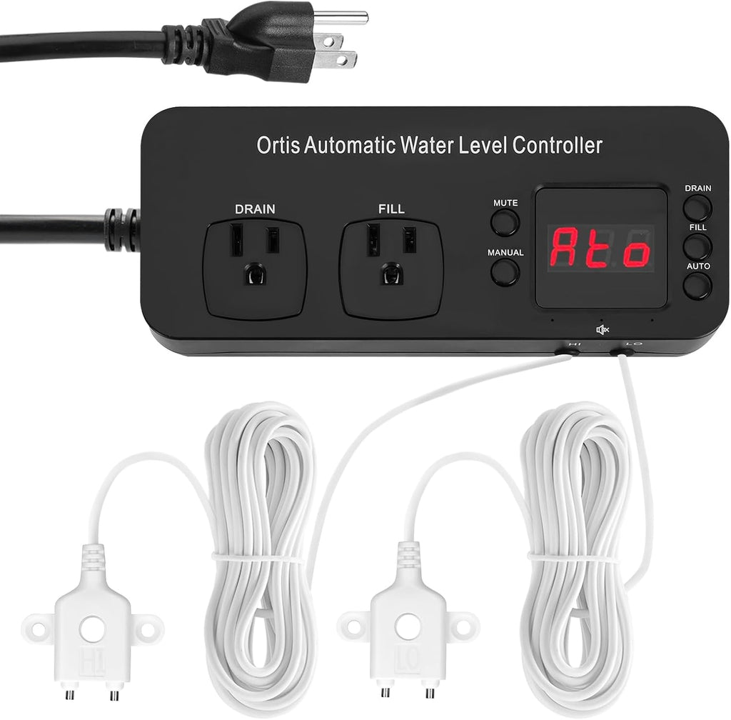 Auto Top Off System, Oritis Water Refiller Water Level Controller Automatic Water Change for Aquarium Fish Tank Swimming Pool Saltwater Freshwater, Sump Pump Pits