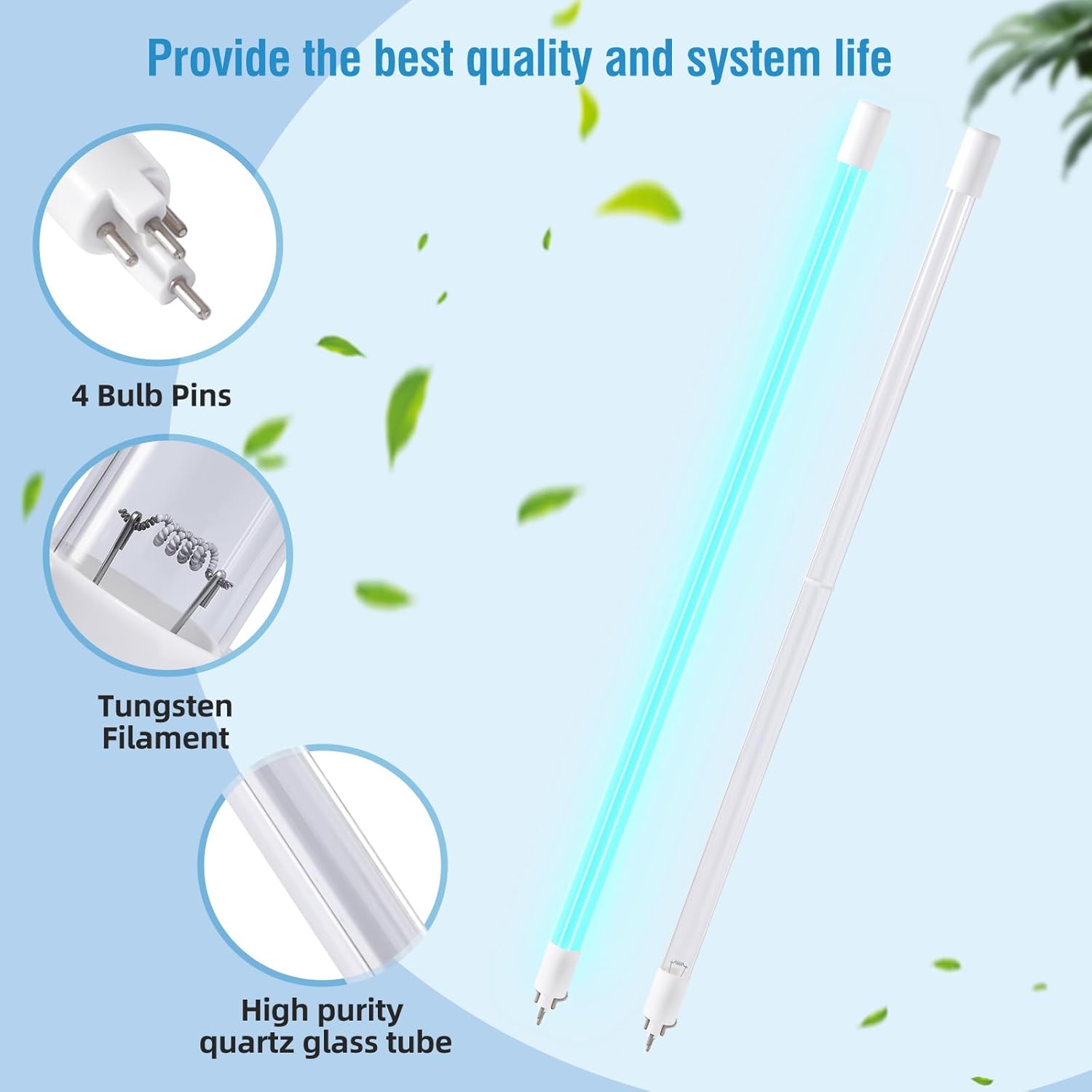 Replacement Üν Lamp AQ-ÜV-L330C for Aquasana Systems (Pre-July 2019) Compatible Aquasana Whole House Water Filter Systems (AQ-Üν-10C),OEM Quality Water Purification Bulb,1 Pack