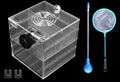 Magnetic Fish Breeder Box for Aquarium Tank Isolation Box Acclimation Hatchery breeding Incubator for Guppy Baby Betta Saltwater Clownfish Coral Anemones Aggressive or Injured Fish