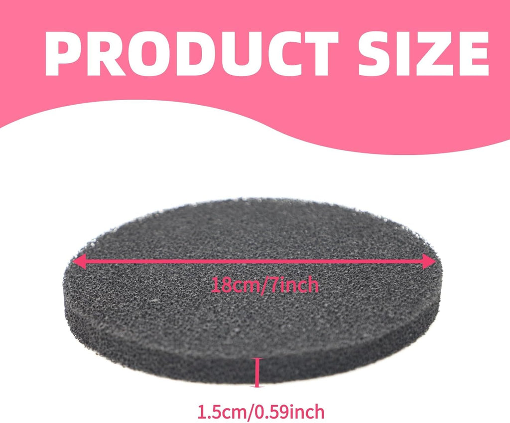 6-Pack Foam Filter Pads, Carbon Filter Pads Compatible with Fluval FX4/FX5/FX6 Canister Filters, Replacement Carbon Impregnated Foam Aquarium Filter Accessories