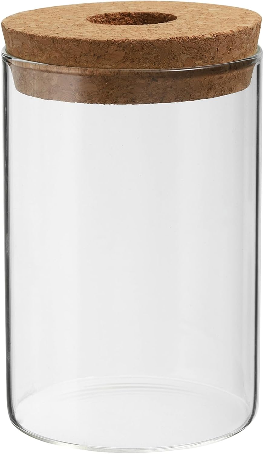 PATIKIL 6.3"x3.3" Plant Propagation Terrarium, Glass Cylinder Vase Desktop Glass Planter with Cork Stopper for Hydroponic Plants Centerpieces