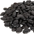 GASPRO 30 Pound River Rocks, Decorative Stones for Walkways, Outdoor Landscaping, Garden, Yard, 1 to 2 Inch, Black Polished Pebbles for Planters, Flower Beds, Vase