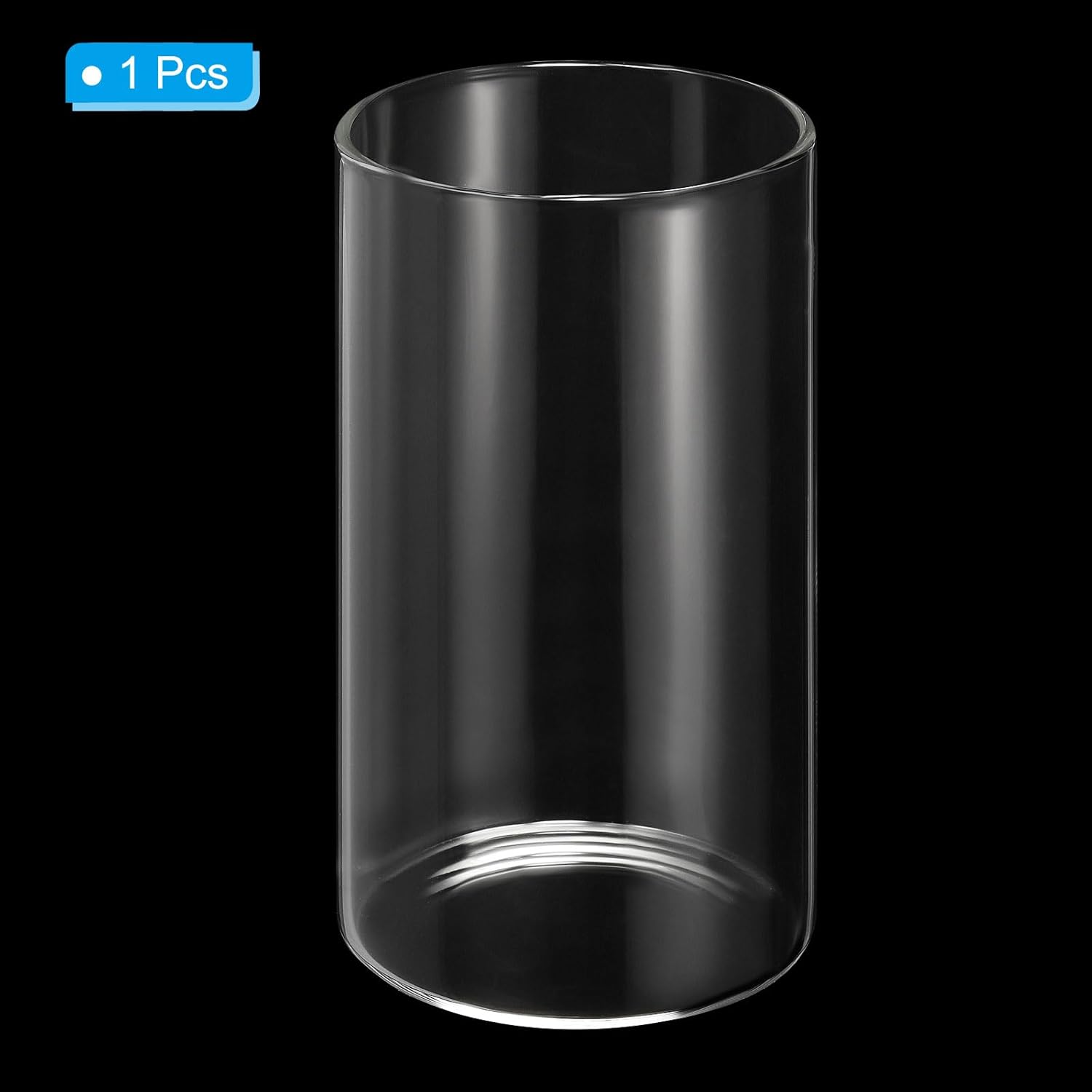 PATIKIL Clear Glass Cylinder Vase, 4.7" Tall and 2.6" Dia Tabletop Flowers Vase Floating Candle Holder Vase for Home Decor Wedding Centerpieces(10oz)