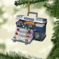 Fishing Tools Box Personalized Fishing Christmas Ornament Fish Ornaments for Christmas Tree Bass Fish Ornaments Fishingman Decor Flat 2D Hanging Tree Fisherman Dad Gift 141