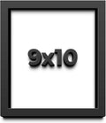 9x10 Shadow Box Frame Black | 1 Inch Deep Solid Wood Shadowbox Display Frame | UV Resistant Acrylic Plexiglass, Acid Free Backing, and Hanging Hardware | Dugan Picture Frame Style