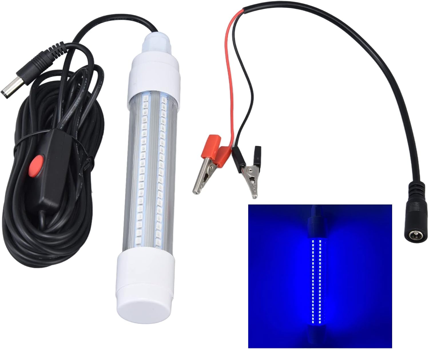 Keenso Fishing Light 126 LED IP68 1000 Lm Submersible Night Fish Finder Lamp for Underwater Lighting