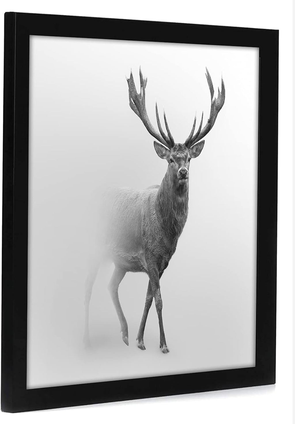 Americanflat 16x16 Picture Frame with Polished Plexiglass - Epic Collection - Square Picture Frame with Engineered Wood - Wide Photo Frames for Wall display - Black
