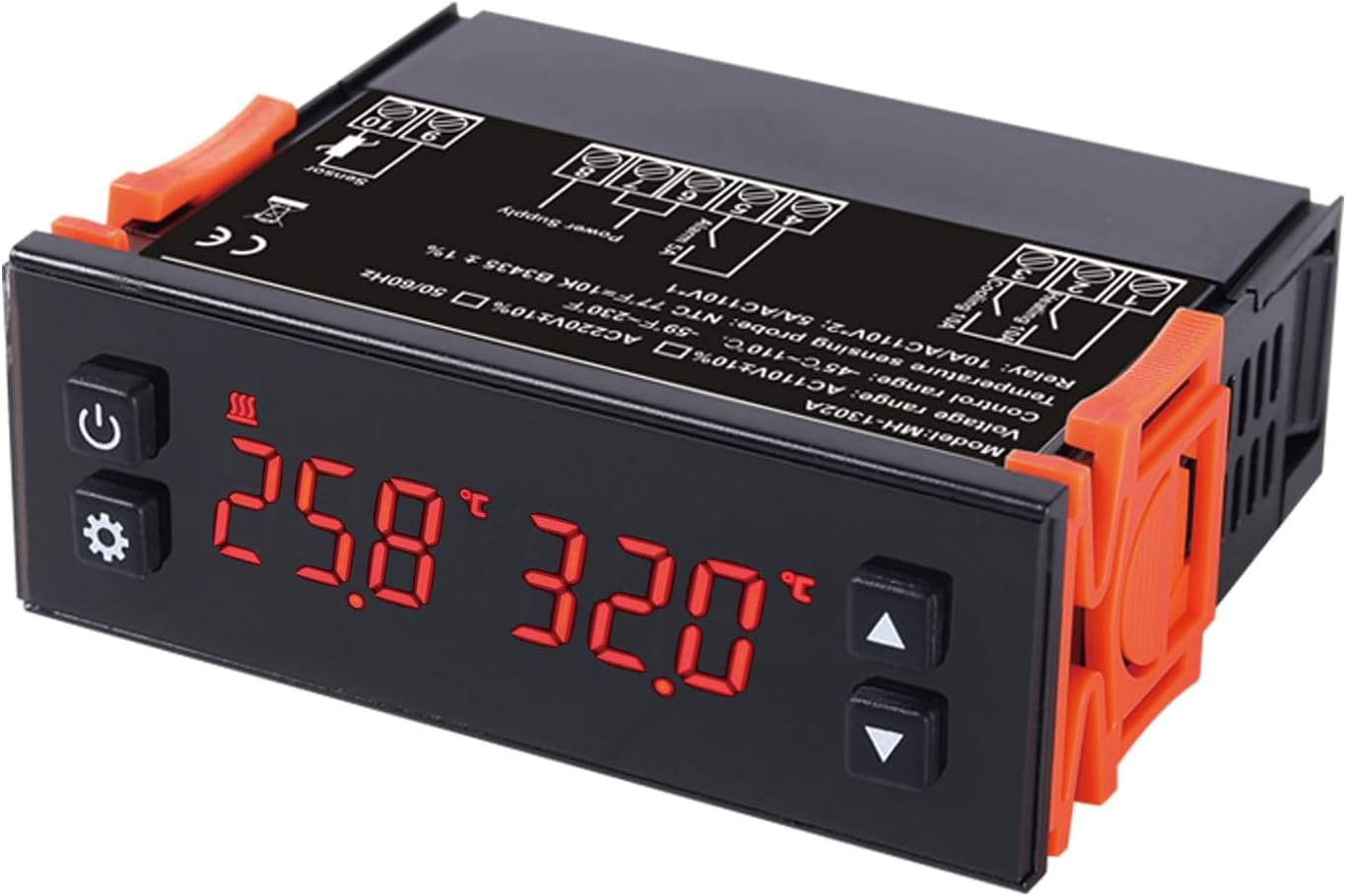 Temp Control Thermostat Operating Voltage AC110V Includes relays*3 Temperature Probe 1m Fully Automatic Intelligent Control System for All Types of Heating and Cooling Equipment.
