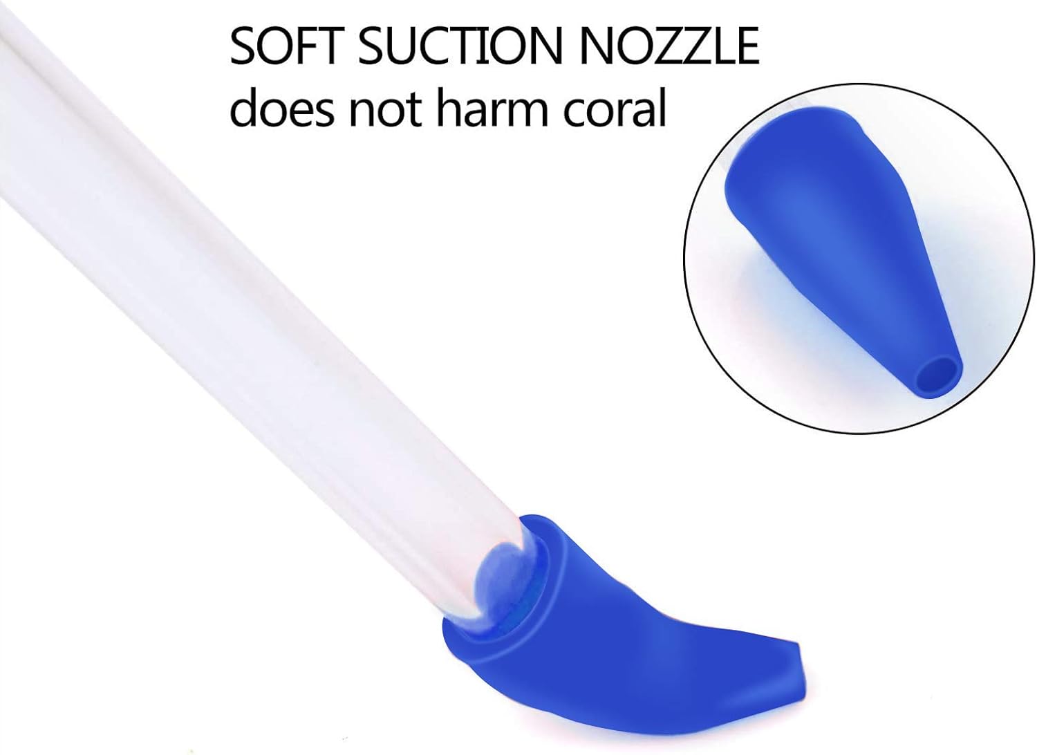 Aquarium Choice Coral Feeder Long Syringe Tube Liquid Fertilizer Feeder SPS HPS Marine Reef Coral Feeder Tool Fish Excreta Cleaner (3 Units 46.5CM/18.3 Inch)