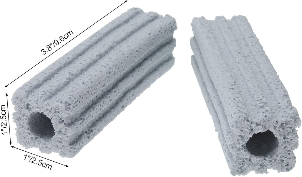 RealPlus Ceramic Bio Filter Media for Aquarium Sump Canister Pond Fish Tank, Vast Surface Area (3.8" Length / 72pcs)