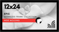 Americanflat 12x24 Picture Frame with Polished Plexiglass - Black Picture Frame - Wide Photo Frames Made of Engineered Wood for Vertical or Horizontal Wall Display - Epic Collection - Black