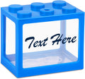 Custom Personalized Acrylic Fish Tank 3x4x5 Inch with Led Lighting (Blue)