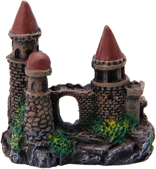 Aquarium Resin Decoration for Fish for Tank Rock Cave Small Hideouts European Castles Ornaments Supplies Driftwood