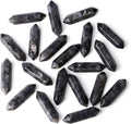 ZHIYUXI Black Labradorite Crystal Healing Crystals Labradorite Stone Stones and Crystals Gemstone Tumbled Polished Energy Reiki Healing Stones Crystal Wands DIY Decor Gifts 10 Pcs