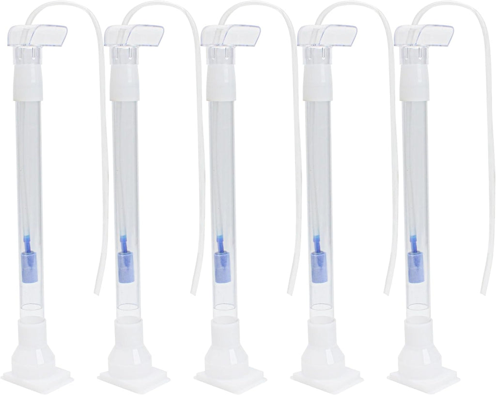 Marsrut 5pcs Under Gravel Filter Aquarium Uplift Tube, Undergravel Bottom Filters for Fish Tanks Water Cleaner Small Board Air Clean System Freshwater Saltwater, Clear Tubing Accessory Kit