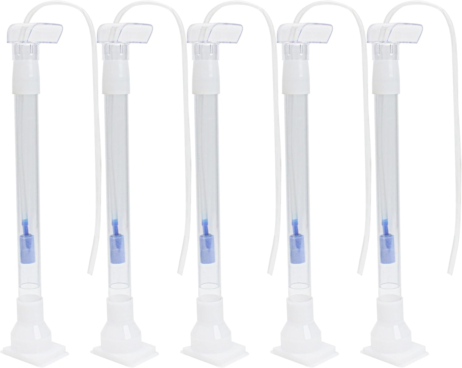 Marsrut 5pcs Under Gravel Filter Aquarium Uplift Tube, Undergravel Bottom Filters for Fish Tanks Water Cleaner Small Board Air Clean System Freshwater Saltwater, Clear Tubing Accessory Kit