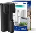 Hang On Back Aquarium Filter Up 30 Gallons Fish Tanks, 5-Stage Multi-Stage Filtration with Surface Skimmer, Ultra Quiet HOB Power Waterfall Filter for Freshwater