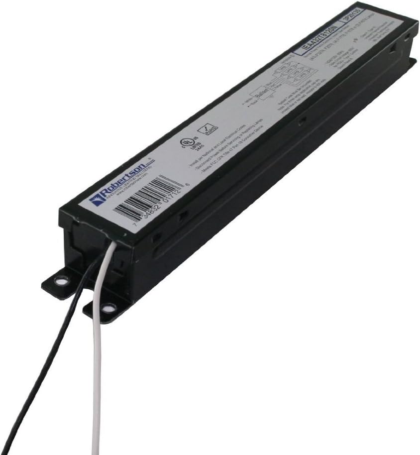Robertson IEA432T8120N (1P20135) Electronic Fluorescent Ballast, for 3 or 4 T8 Fluorescent lamps between 17W-32W (F17T8 through F32T8) or 3 F40T8 Lamps, Instant Start, 120V (Qty 10)
