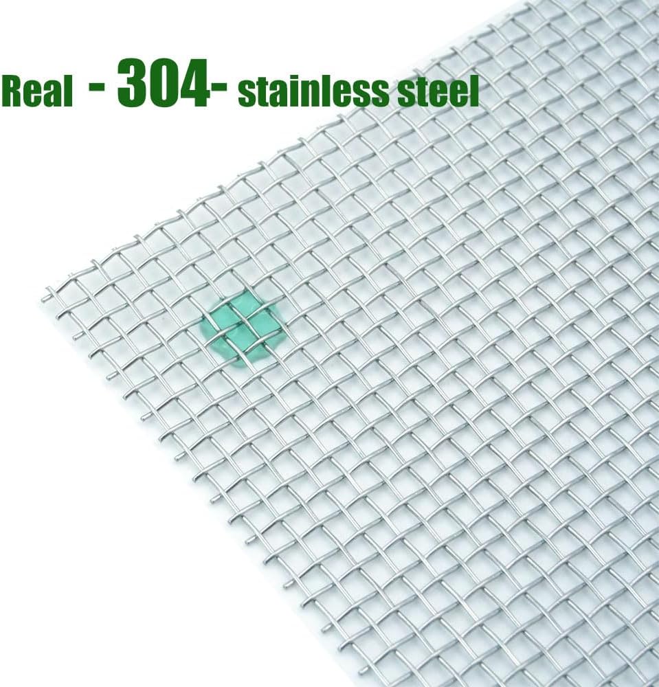 LINLAN 9 Pieces 3.1X3.1in (8X8cm) Aquarium Moss Mesh, 304 Stainless Steel Aquatic Moss Wall, Easy to Cut, for Fixing and Propagating Aquatic Mosses, DIY Aquarium Filtration, and Aquascaping