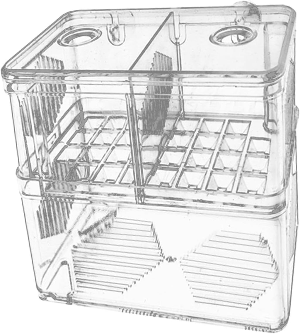 Aquarium Fish Breeder Box Hatching Clear Accessory Acrylic Fish Box Separator for Clownfish Guppy Fishes