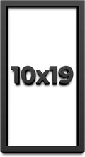 10x19 Shadow Box Frame Black | 1 Inch Deep Solid Wood Shadowbox Display Frame | UV Resistant Acrylic Plexiglass, Acid Free Backing, and Hanging Hardware | Dugan Picture Frame Style
