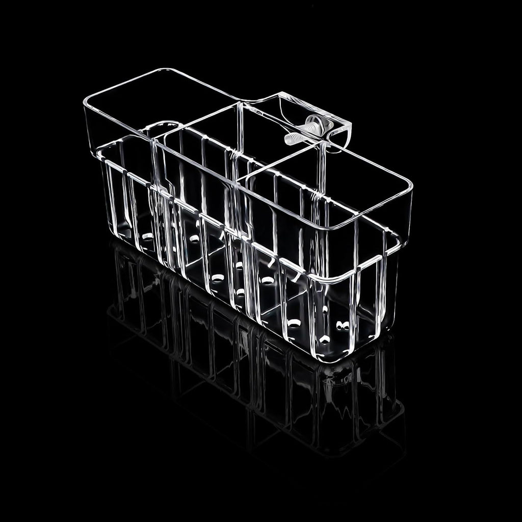 2 Pack Clear Aquarium Plant Holder Top Hanging Fish Tank Plant Holders Fits up to 0.8in Tank Edges, Aquarium Décor