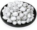 Howlite Healing Crystal Stone Set - 24 Pieces, 0.6" Natural & Polished Stones for Healing, Meditation, Reiki, Chakra, Crafting & Decoration