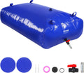 VEVOR 540L/142.7 Gallon Water Storage Bladder, RV Water Tank, 1000D Blue PVC Collapsible Water Storage Containers, Large Capacity Soft Water Bag, Portable Water Bladder, Garden Irrigation,Camping