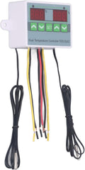 Generic Dual Temperature Controller, Digital Thermostat with Data Storage, for Refrigerator Freezer Incubator Reptile Keeping (DC24V)