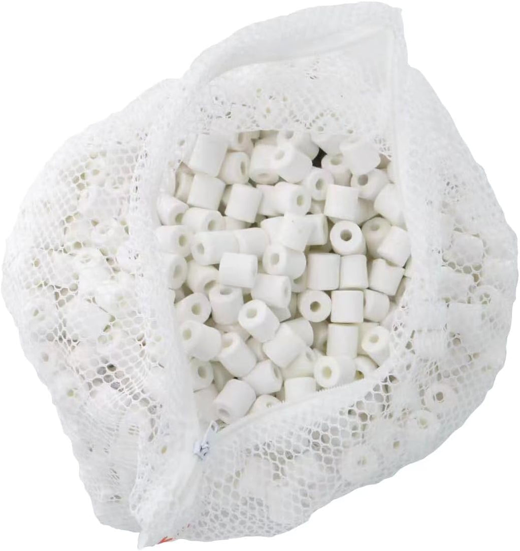 CNZ Premier Bulk Bio Ceramic Rings Filter Media for Aquarium Koi Fish Pond Reef Filter (10-lbs)
