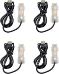 Flylin 4PCs 5V USB Aquarium Light, Smal Decoration LED Lighting Lamp, Aquarium Water Plant Light for Desktop Fish Tank Indoor Water Garden (Colorful)