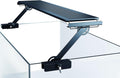 Aquarium Light Riser & Holder - Adjustable Clamp Kit (2pcs), Max 0.83" Glass+Trim, Fits ≤4.9" Wide Lights on Lidless Tanks (Large)