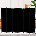 Room Divider and Folding Privacy Screens 6 Panel, 11 Ft Wide Room Partitions Dividers, Portable Room Divider Screen for Room Separtition, Folding Wall Dividers for Rooms, Office, Bedroom, Studio Black