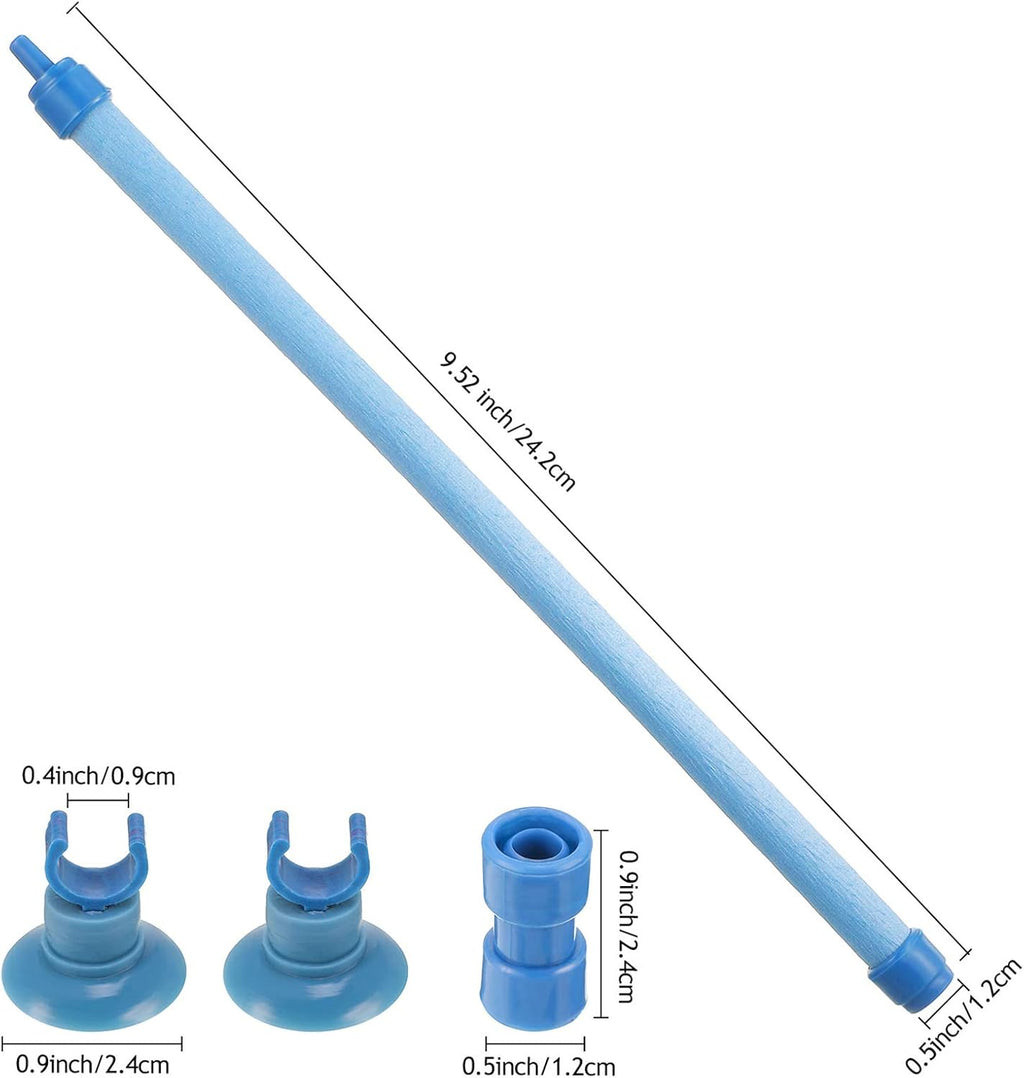 Honoson 4 Pieces Aquarium Bubble Wall Air Stone Bar 10 Inch Fish Tank Bubble Release Diffuser Bar Tube for Fish Tank Aquarium Hydroponics Pump